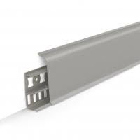 Плинтус Deconika Платиново серый 70мм