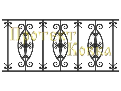 Кованые перила ПБЛ 40.2 Кованые перила ПБЛ 40.2