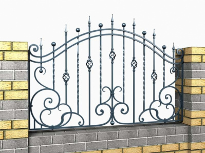 Кованый забор секция КА-15.1
