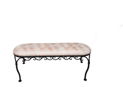 Банкетка кованная без спинки №1