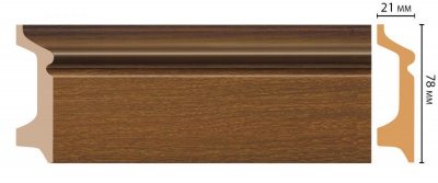 Плинтус Decomaster D122-85 2,4 м (78x21*2400)