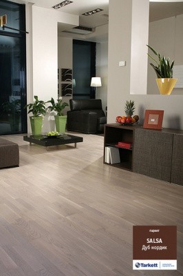 Паркетная доска Tarkett Salsa Дуб Нордик трехполосная