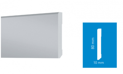 Arbiton Плинтус S0810 Grey 2,4 м (Stiq)