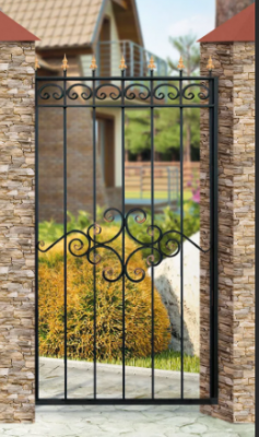 Кованые калитки Дачные прямые