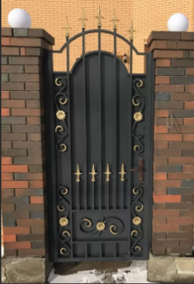 Кованая калитка Боярская узорная