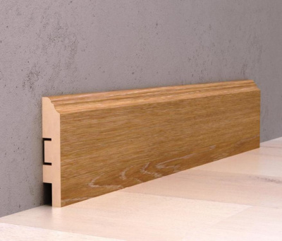 Плинтус Decomaster Дуб Венский 2400х80х16 мм (Artiva)