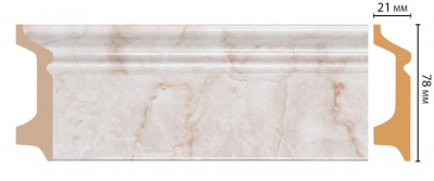 Плинтус Decomaster D122-80 2,4 м (78x21*2400)