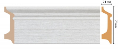 Плинтус Decomaster D122-1070 2,4 м (78x21*2400)