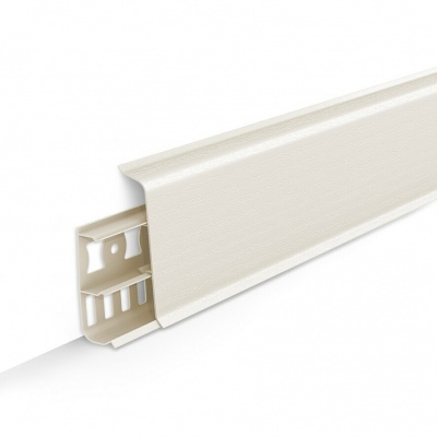 Плинтус Deconika Кремово белый 70мм