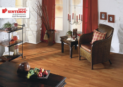 Паркетная доска Sommer Europarket Дуб Янтарный трехполосная