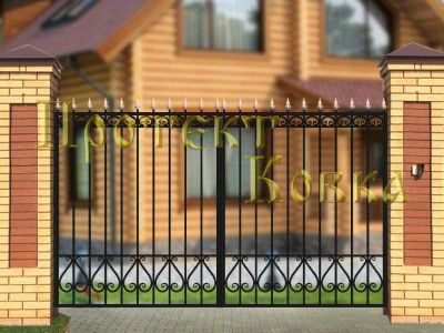 Кованые ворота №40