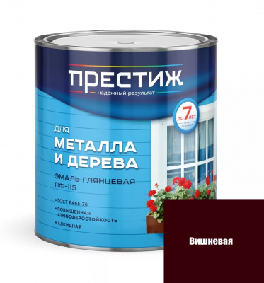 Эмаль Престиж ПФ-115 "Вишневая" 1,9л