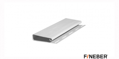 J-профиль широкий для сайдинга белый