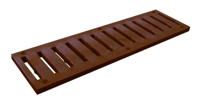 Решетка дренажная 500х140х20мм (шоколадная) Решетка дренажная 500х140х20мм (шоколадная)