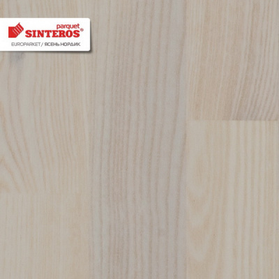 Паркетная доска Sommer Europarket Ясень Нордик трехполосная