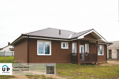 Фасадные панели Стоун Хаус Камень Изумрудный