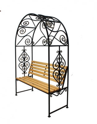 Скамейка садовая №10 с перголой (разборная)