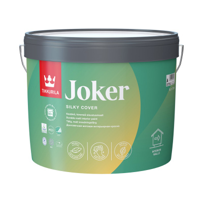 Краска интерьерная моющаяся Joker (Джокер) TIKKURILA 9л белый