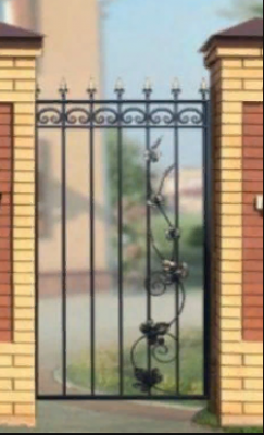 Кованые калитки Дачная прямая Лоза