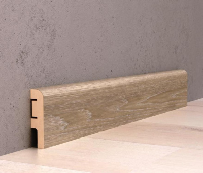 Плинтус Decomaster Дуб Сахара 2400х60х16 мм (Artiva)