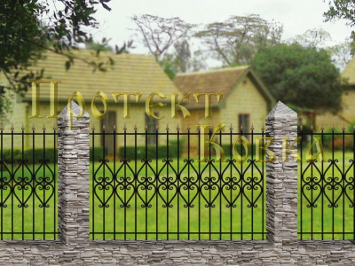 Кованый забор №11