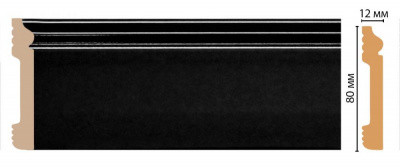 Плинтус Decomaster D005-195 2,4 м (80x13*2400)