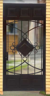 Кованые калитки Комбинированая