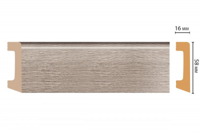Плинтус Decomaster D234-77 2,4 м (58x16*2400)