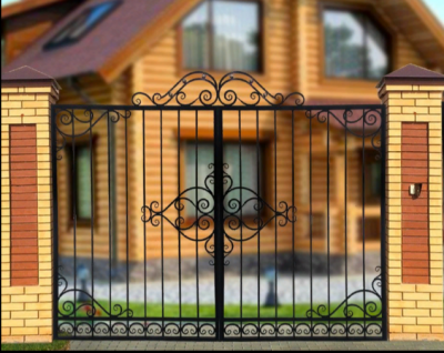 Кованые ворота Троя