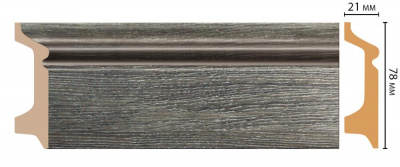 Плинтус Decomaster D122-87 2,4 м (78x21*2400)