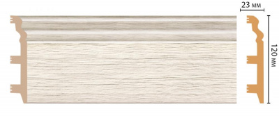 Плинтус Decomaster D233-70 2,4 м (120x23*2400)