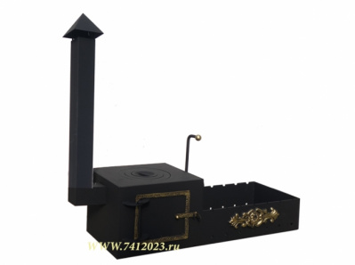 Топка с жаровней и трубой малая