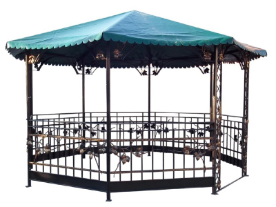 Кованая беседка Флоренция 8 гр., диаметр 4м