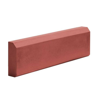 Бордюр тротуарный полимерпесчаный красный Бордюр тротуарный полимерпесчаный красный