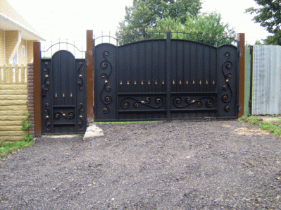 Ворота кованые №15 "Самурай"