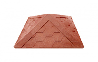 Колпак полимерпесчаный красный