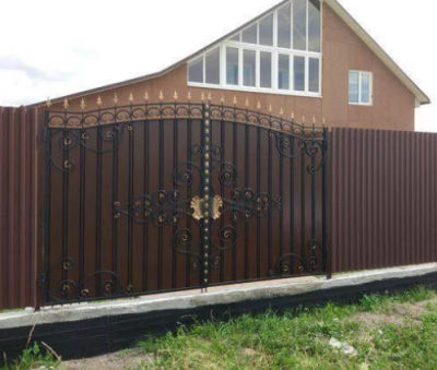 Кованые ворота Олимпия МПА