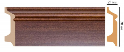 Плинтус Decomaster D122-75 2,4 м (78x21*2400)