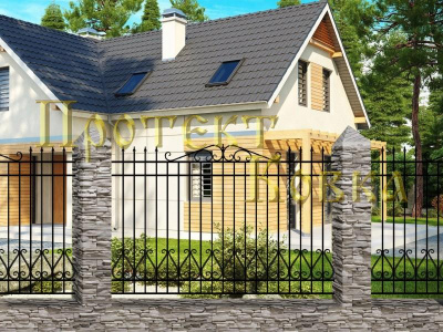 Кованый забор ОСТ 15-25-04