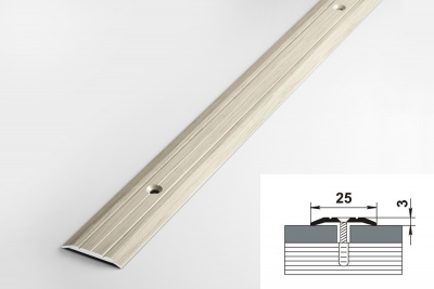 Алюминевый профиль ПС 01 089 Клен беленый 0.9м