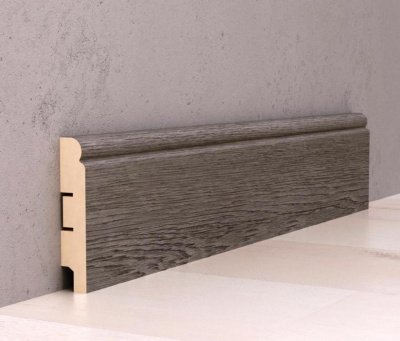 Плинтус Decomaster Дуб Сицилия 2400х80х16 мм (Artiva)