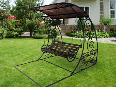 Кованые качели №1 (разборные) (2000х2500х2150) Кованые качели №1 (разборные) (2000х2500х2150)