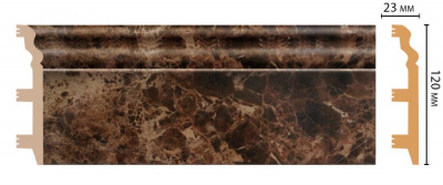 Плинтус Decomaster D233-713 2,4 м (120x23*2400)