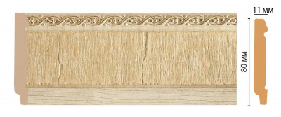 Плинтус Decomaster 144-5 2400х80х11 мм (Woodline)