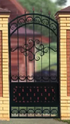 Кованые калитки ОСАТ 15-52 со вставкой сетка