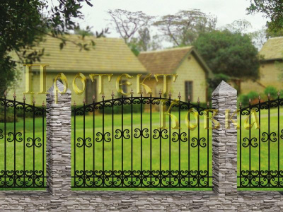 Кованые перила ОСАТ 15-55 Кованые перила ОСАТ 15-55