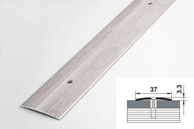 Алюминевый профиль ПС 03 106 Ясень белый 0.9м
