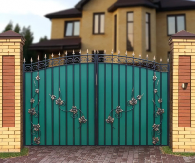 Кованые ворота МПА Лоза