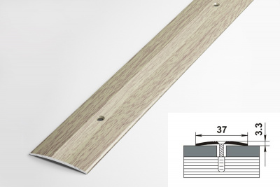Алюминевый профиль ПС 03 087 Дуб беленый 0.9м
