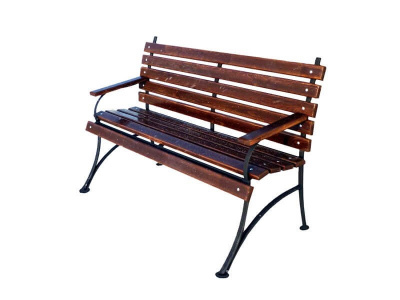 Скамейка Элегант с подлокотником 1.5м (1500х665х920)